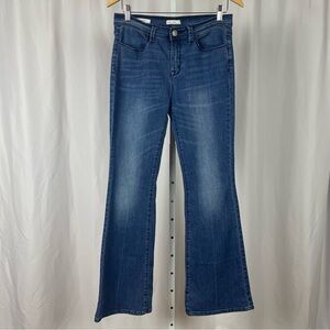 Silence + Noise Size 29 High Rise Flare Jeans Medium Wash 60's 70's Hippie